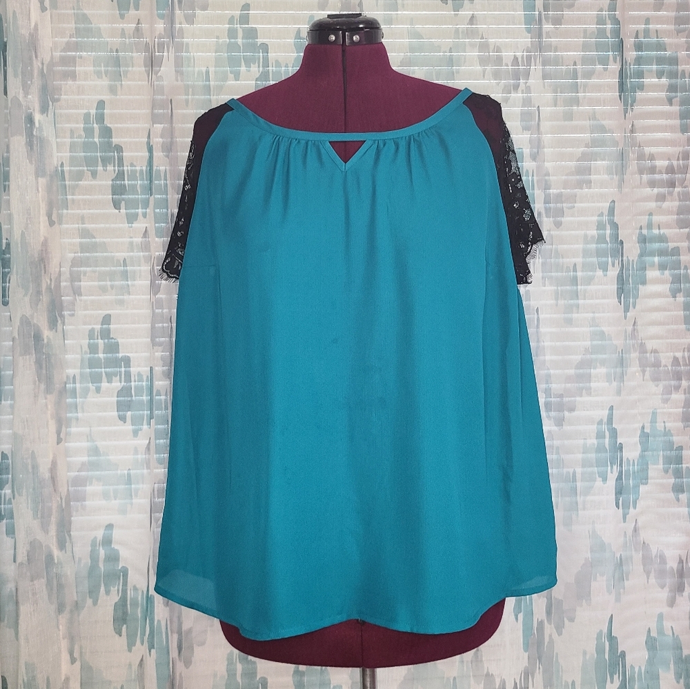 Torrid - Lace Sleeve Blouse